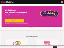 Tablet Screenshot of bingopower.com